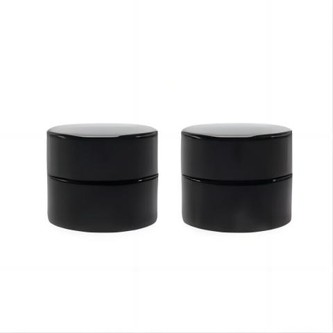 uv glass 5ml concentrate jars | black miron style (10–1000 pack)